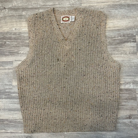 VTG Banana Republic Wool Vest Made in USA size Medium